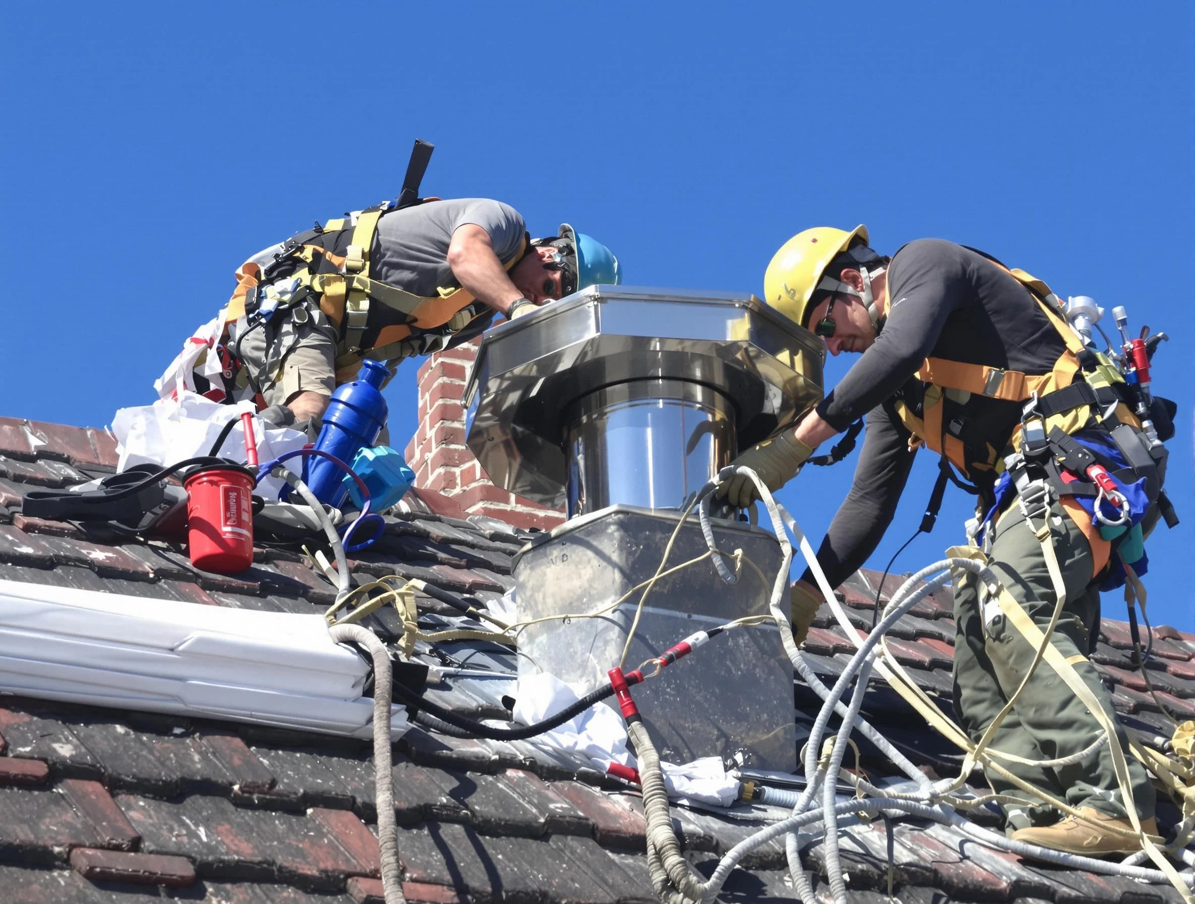 Protective chimney cap installed by Sun Lakes Chimney Sweep in Sun Lakes, AZ
