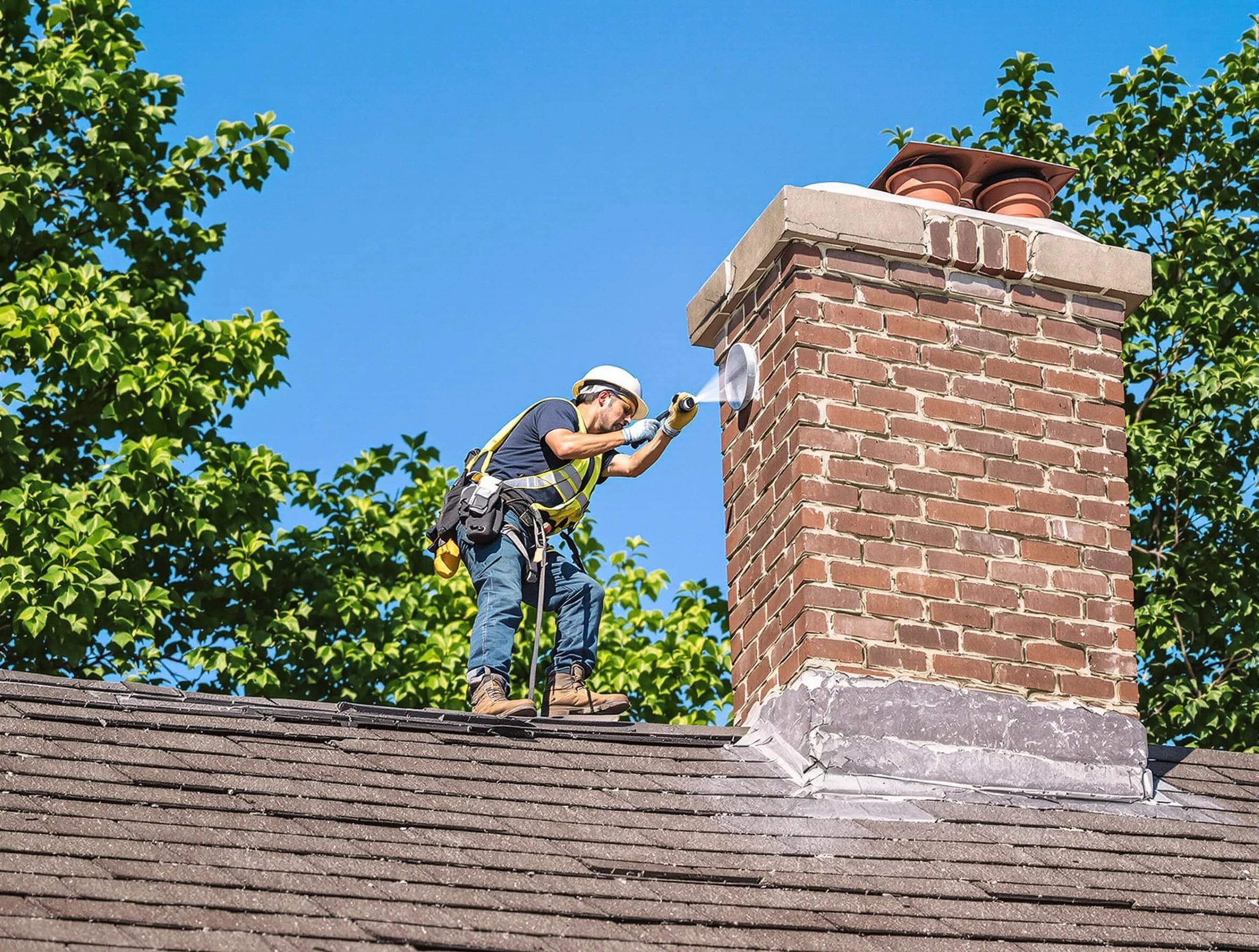 Sun Lakes Chimney Sweep performing an inspection with advanced tools in Sun Lakes, AZ