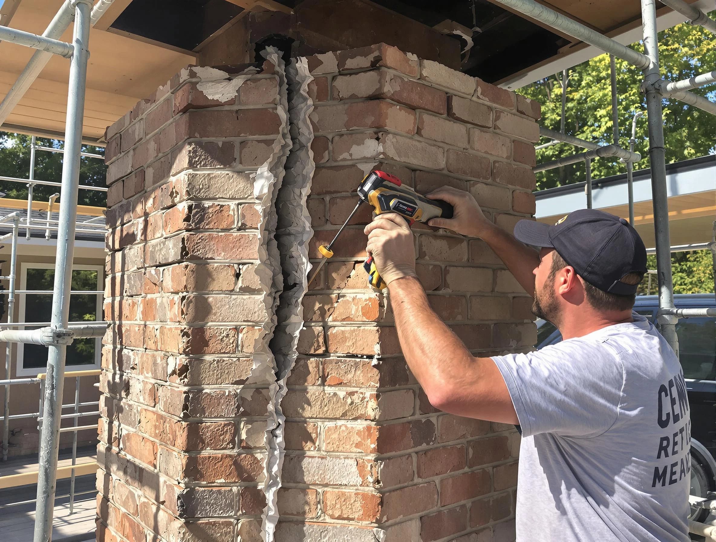 Sun Lakes Chimney Sweep technician performing chimney repair in Sun Lakes, AZ