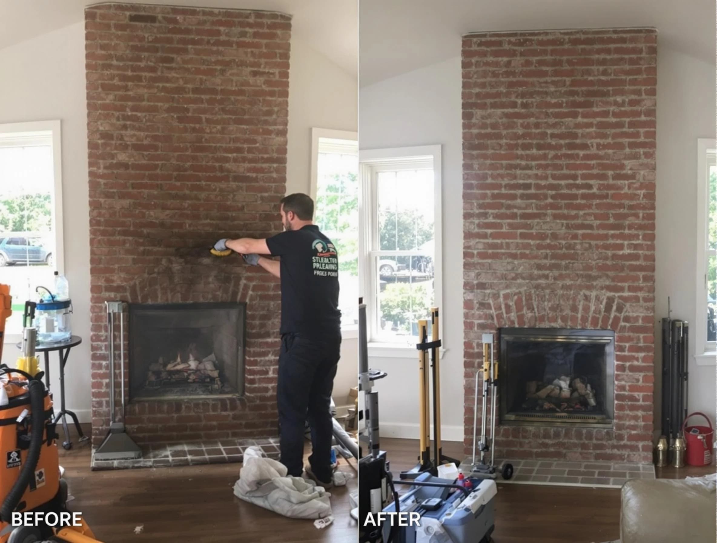 Finished chimney sweeping service by Sun Lakes Chimney Sweep in Sun Lakes, AZ