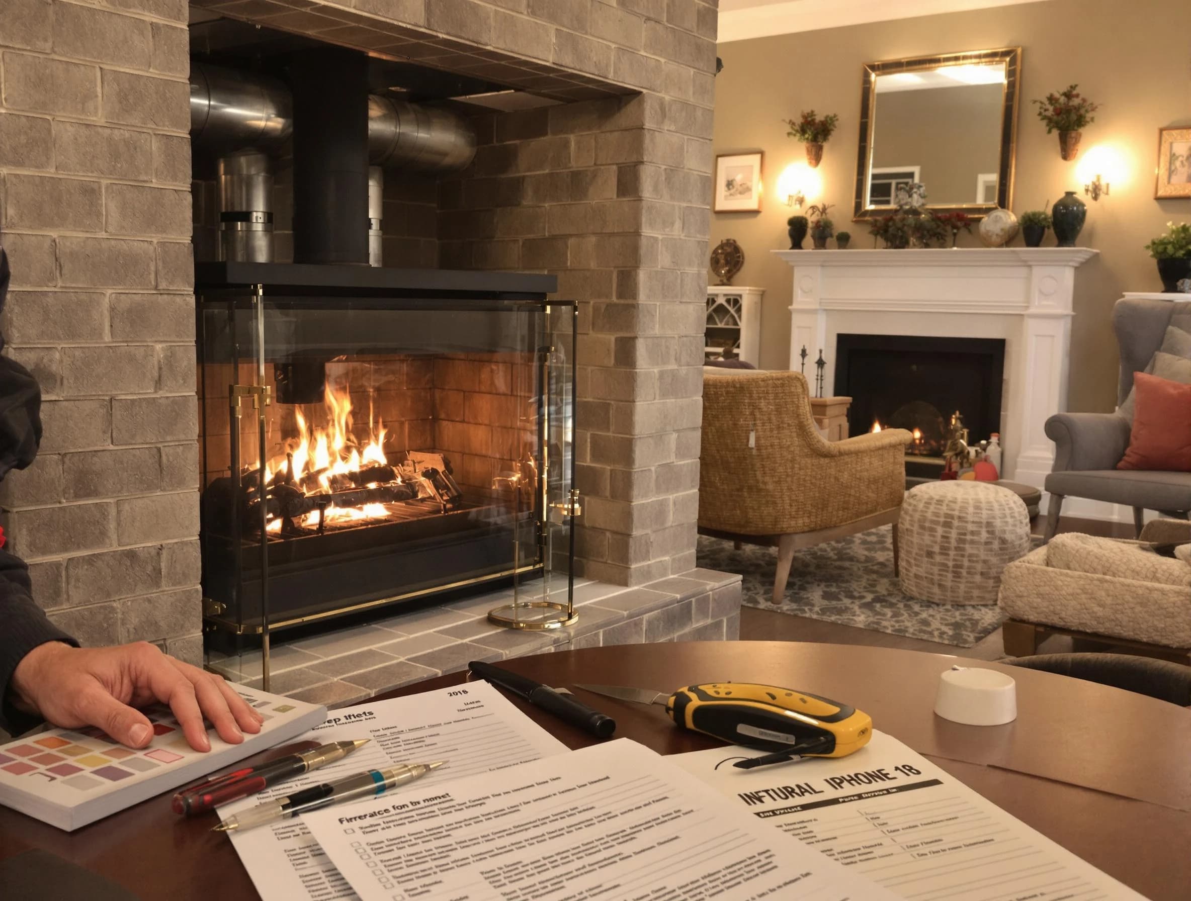 Sun Lakes Chimney Sweep verifying fireplace safety measures in Sun Lakes, AZ