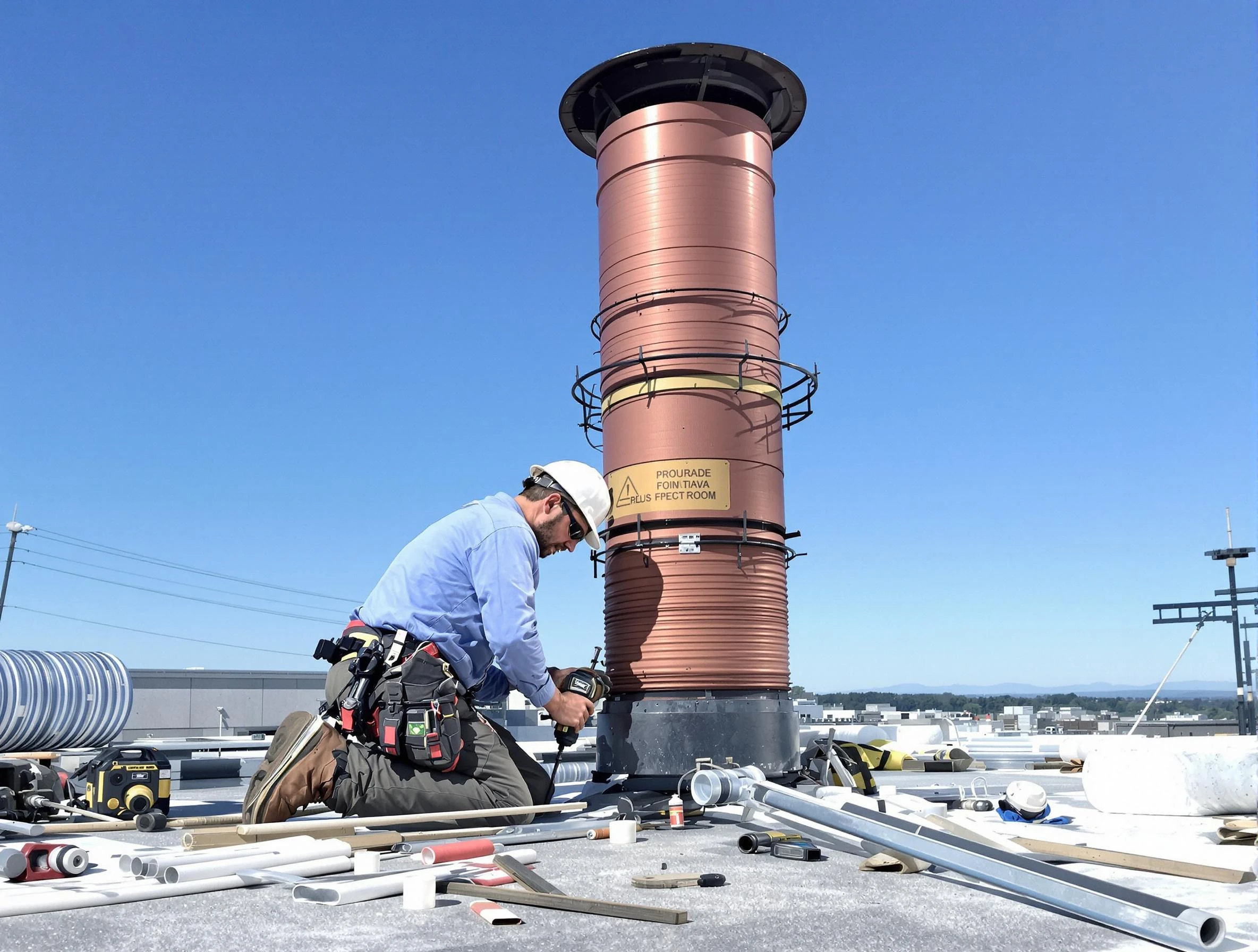 Installed chimney liner by Sun Lakes Chimney Sweep in Sun Lakes, AZ