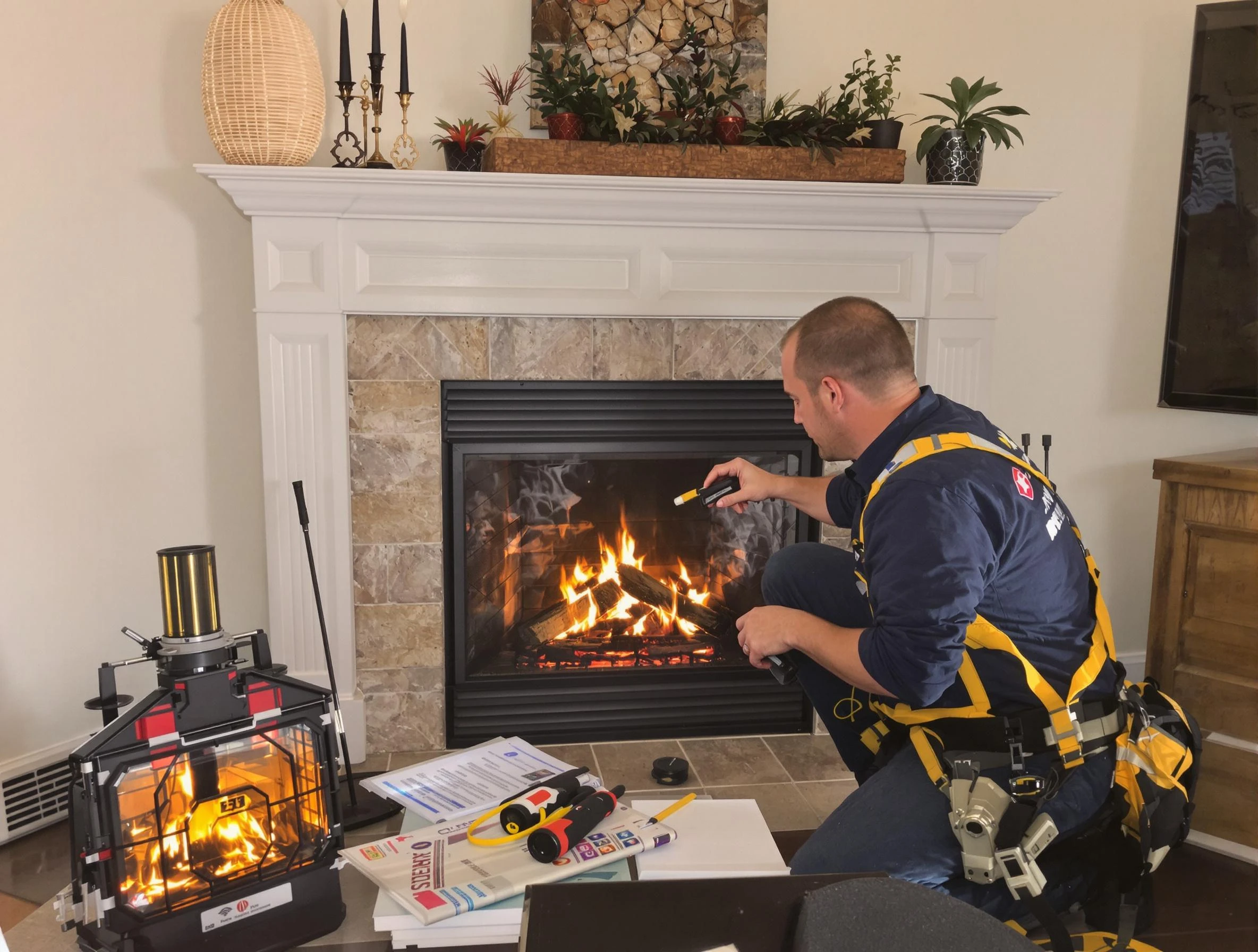 Safety-focused fireplace inspection by Sun Lakes Chimney Sweep in Sun Lakes, AZ